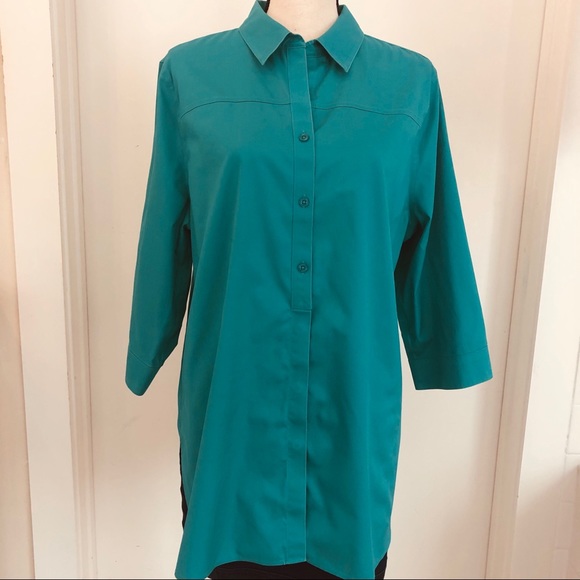 Chico’s No Iron Long Sleeve Button Down Shirt - Picture 1 of 7
